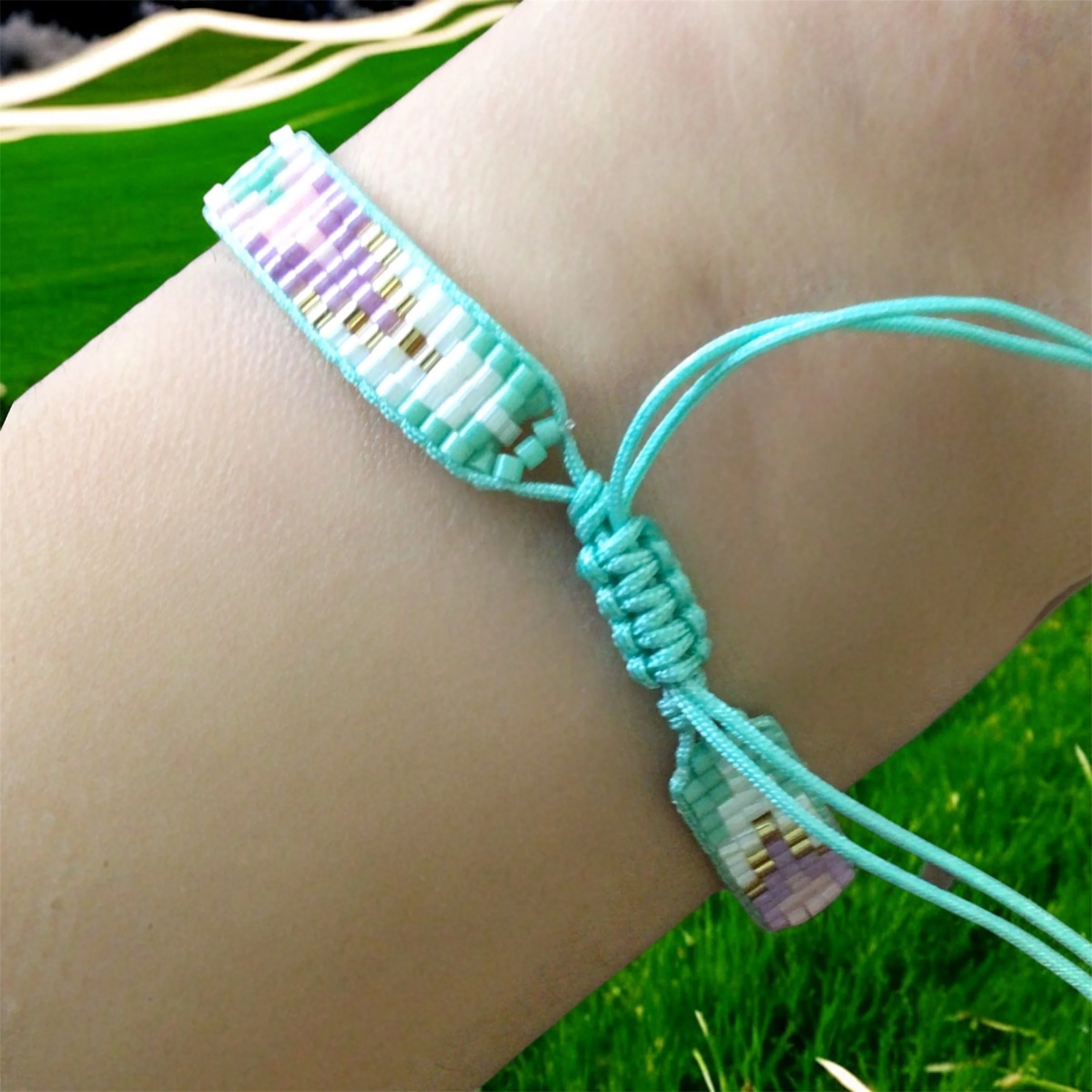 Skyline Blue Beaded Bracelet - Image 3