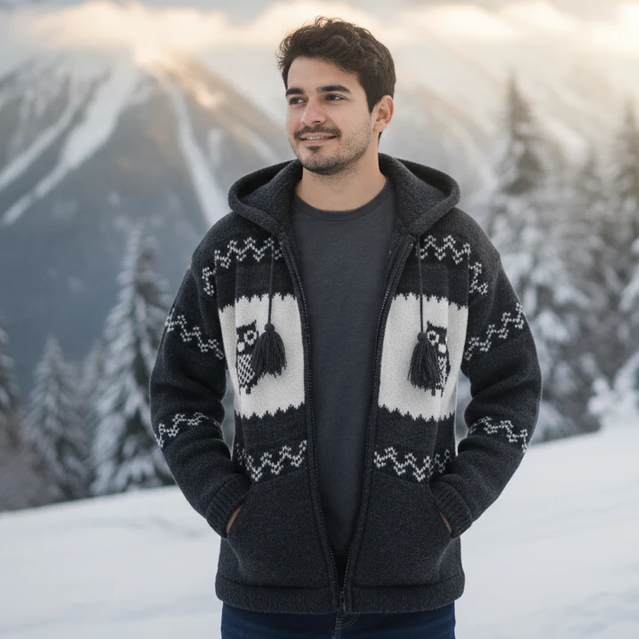 OLDTRIBES™ Nocturne Owl Wool Jacket - Image 3